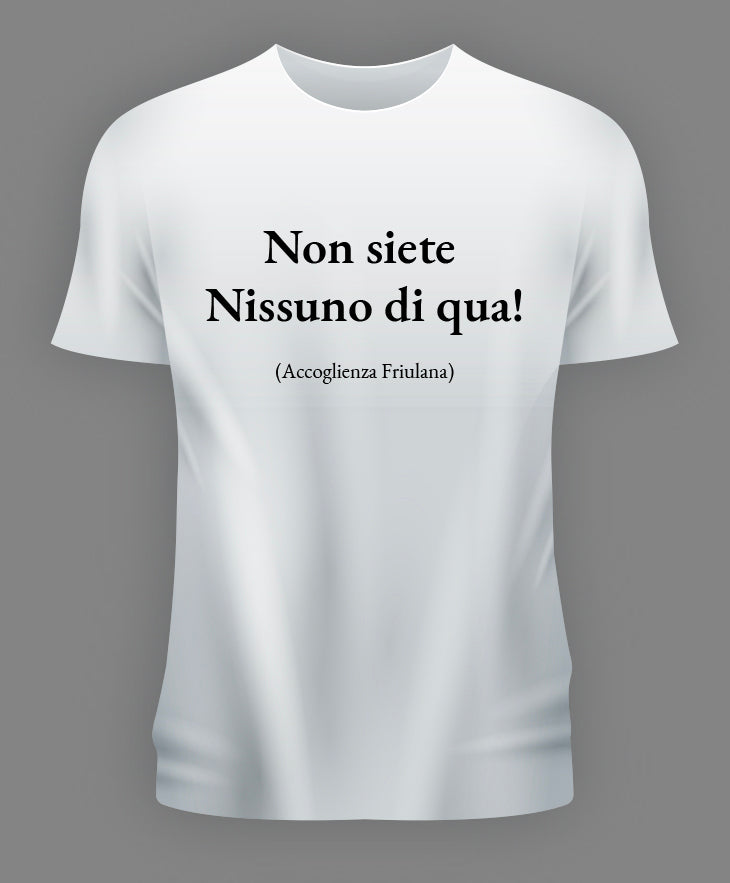 NON SIETE NISSUNO DI QUA